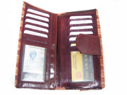 LEATHER WALLET FLOWER DESIGN