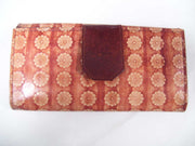 LEATHER WALLET FLOWER DESIGN