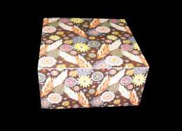 LEAF & FLOWER DIGITAL PRINT WOODEN BOX  (5