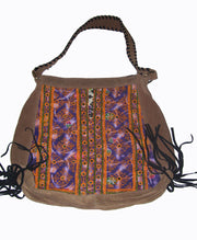 SUEDE LEATHER HOBO BAG