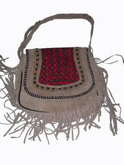 GIRLY  SUEDE LEATHER SHOULDER BAG