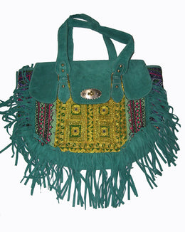 SUEDE LEATHER BANJARA HAND BAG