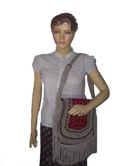 GIRLY  SUEDE LEATHER SHOULDER BAG