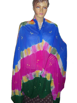CRAPE TIE & DYE  SCARF