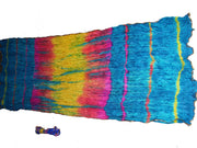 SILK TAFTA GOTA GOLDEN LACE TIE & DYE  SCARF