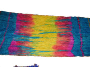 SILK TAFTA GOTA GOLDEN LACE TIE & DYE  SCARF