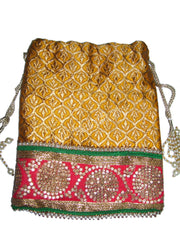 BROCADE FABRIC POUCH FOR 1 KG ALMOND