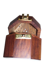 Wooden Pyramid Shape Loban charcoal Burner Octogonal