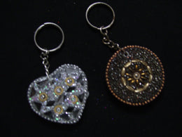GLITTER LAC KEY RING