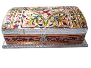 Silver Swastik Serveware with Lid DRY Fruit Box (9