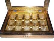GOLDEN OXIDIZED SWEET BOX  (12