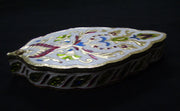 LEAF SHAPED HANDMADE MEENAKARI DRY FRUIT BOX