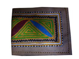 ARI EMBROIDERY LEATHER WALLET