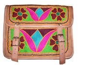 ARI EMBROIDERY LEATHER SCHOOL BAG