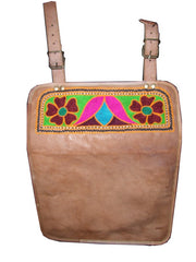 ARI EMBROIDERY LEATHER SCHOOL BAG