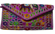 DORI EMBROIDERY CLUTCH BAG