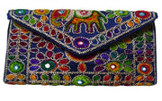 DORI EMBROIDERY CLUTCH BAG