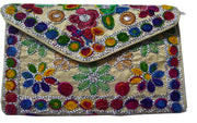 DORI EMBROIDERY CLUTCH BAG