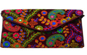 VELVET EMBROIDERY BAG