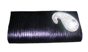 Brooch Faux Leather Clutch