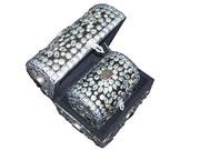 STONE DECORATED  LAC MDF WOOD BOX