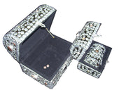 STONE DECORATED  LAC MDF WOOD BOX