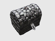 STONE DECORATED  LAC MDF WOOD BOX