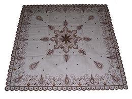 Net Embroidered Table Cover