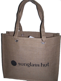 SUNGLASS HUT JUTE PROMOTIONAL BAG