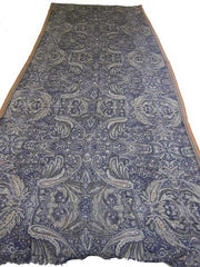 WOOL SCREEN PRINTED SALVAGE SHAWLS