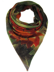 WOOL SCREEN PRINTED SALVAGE SHAWLS