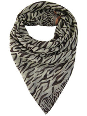 WOOL SCREEN PRINTED SALVAGE SHAWLS