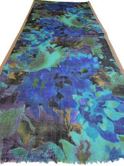 WOOL SCREEN PRINTED SALVAGE SHAWLS