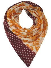 WOOL SCREEN PRINTED SALVAGE SHAWLS