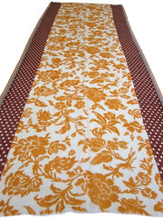 WOOL SCREEN PRINTED SALVAGE SHAWLS