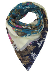 WOOL SCREEN PRINTED SALVAGE SHAWLS