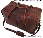 Leather Vintage Cabin Suitcase Bag(24x12