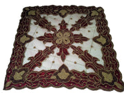 VELVET WITH  NET TABLE COVER (16 PCS SET)