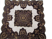 NET  VELVET EMBROIDERY TABLE COVER