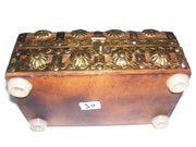 WOODEN BOX WHITE ENAMEL DESIGN   (7