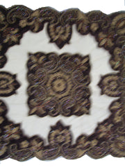 NET  VELVET EMBROIDERY TABLE COVER