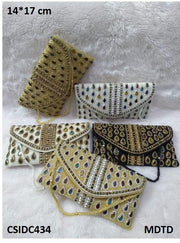 Embroidered Clutch Purse