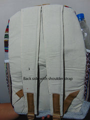 Hemp Laptop Backpack Bag screen print