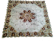 VELVET WITH  NET TABLE COVER