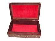 WOODEN BOX BRASS INLAY  DESIGN   (8