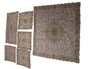 ORGANZA TISSUE EMBROIDERY TABLE COVER