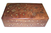 WOODEN BOX BRASS INLAY  DESIGN   (8