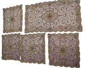 ORGANZA TISSUE EMBROIDERY TABLE COVER