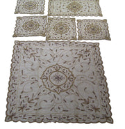 ORGANZA TISSUE EMBROIDERY TABLE COVER