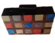 ELEGANT ACRYLIC CLUTCH BOX PURSE BAGS RESIN